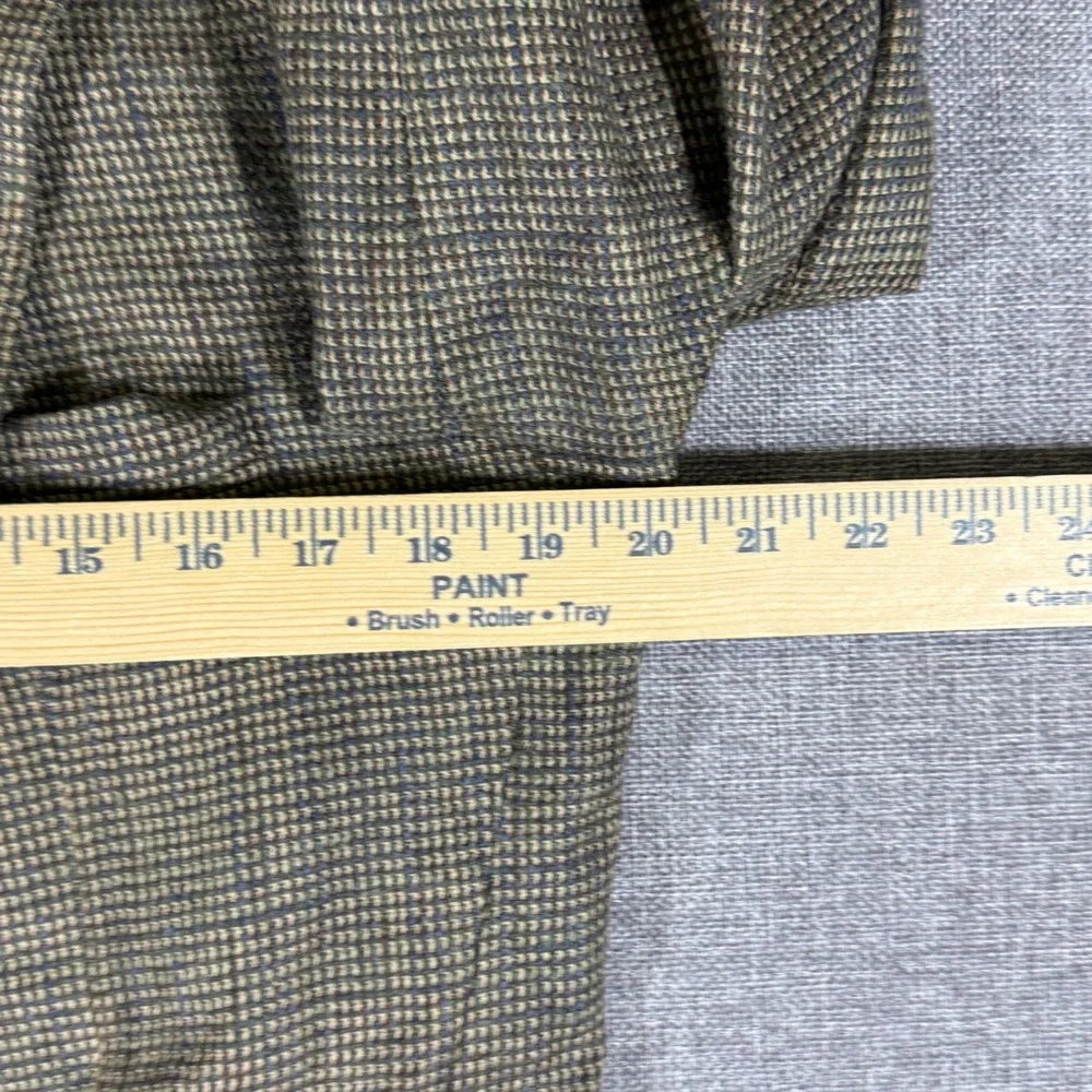 VTG Vestire Sport Coat Mens L Brown Tan Houndstooth Blazer Academia Professor